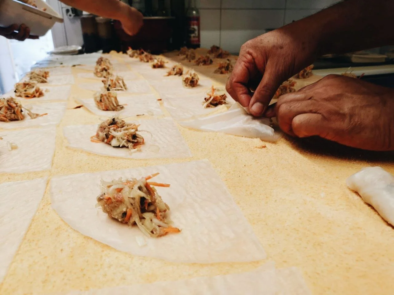 Préparation artisanale en cuisine